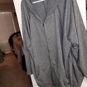 Terra & Sky zip up lightweight hooded jacket